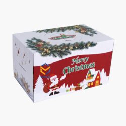 Hộp bánh in họa tiết Merry Christmas