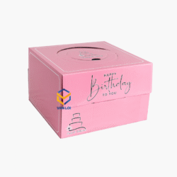 Hộp Đựng Bánh Kem Hồng